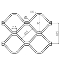 Langlebiger Screening -Aluminiumnetz -Bildschirmrolle, Diamantgitter